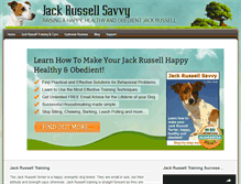 Tablet Screenshot of jackrussellsavvy.com